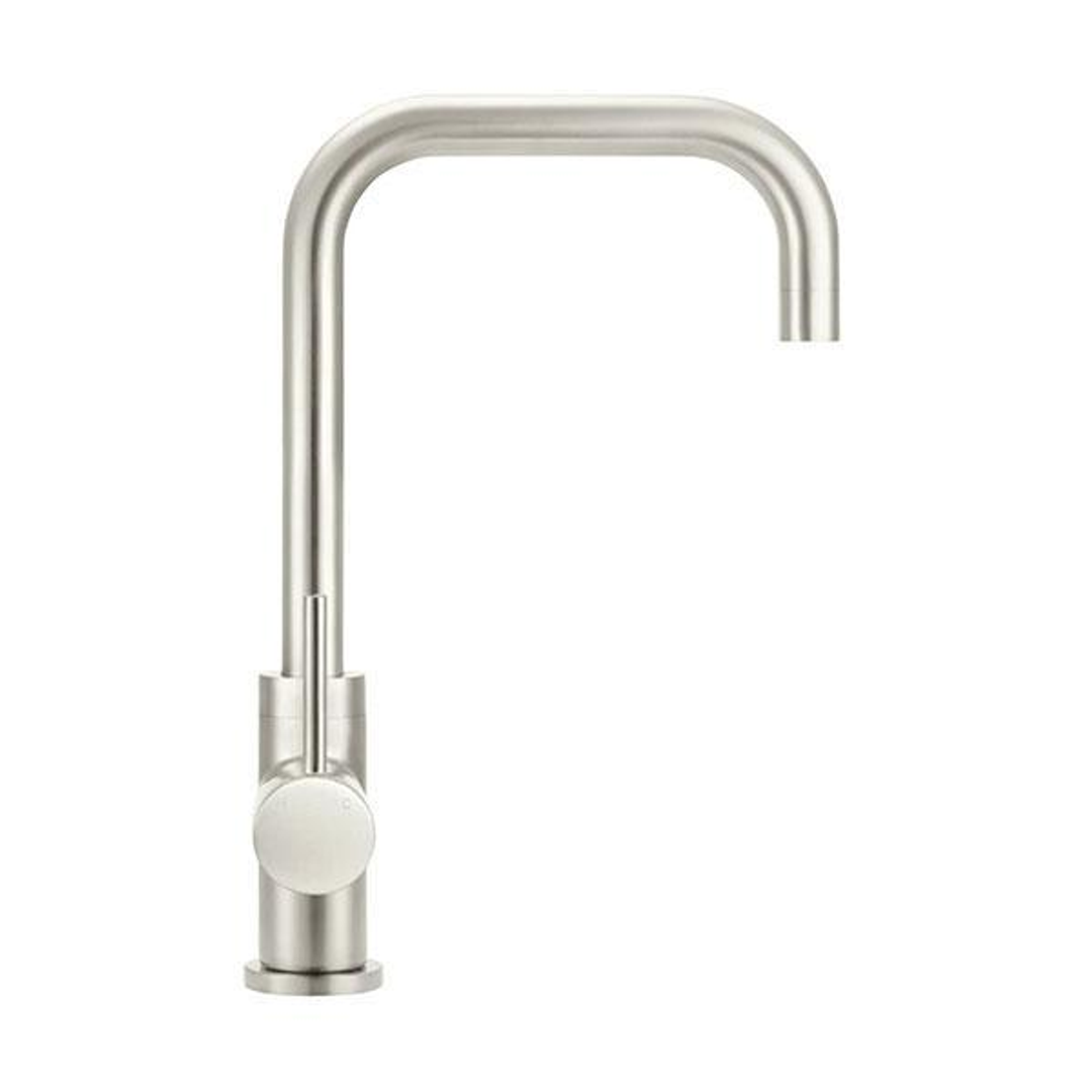 Meir Round Kitchen Mixer Tap - Brushed Nickel