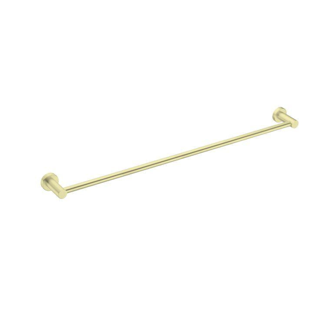Nero Mecca Single Towel Rail 800Mm - Brushed Gold