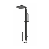 Rain Square Nero Shower Set Double Hose Shower - Matt Black