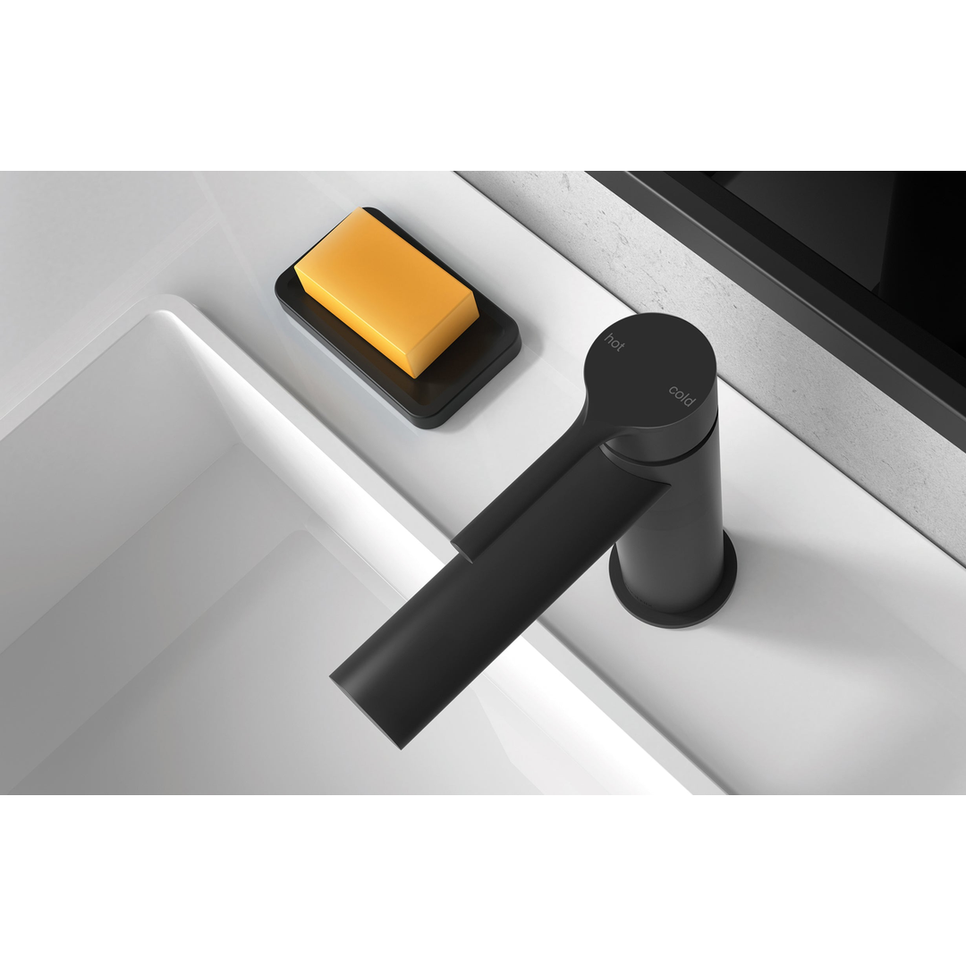 Oval Basin Phoenix Vivid Slimline Mixer - Matte Black