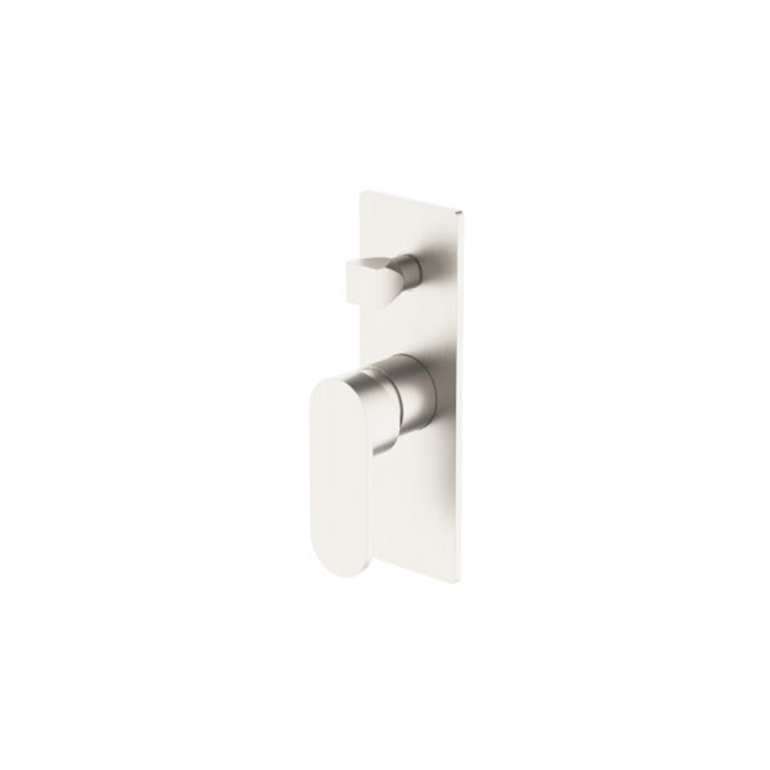 Nero Ecco Shower Mixer With Divertor - Brushed Nickel