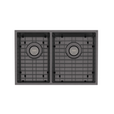 4000 Series 1 and 3/4 Right Hand Bowl Phoenix Sink - Brushed Carbon