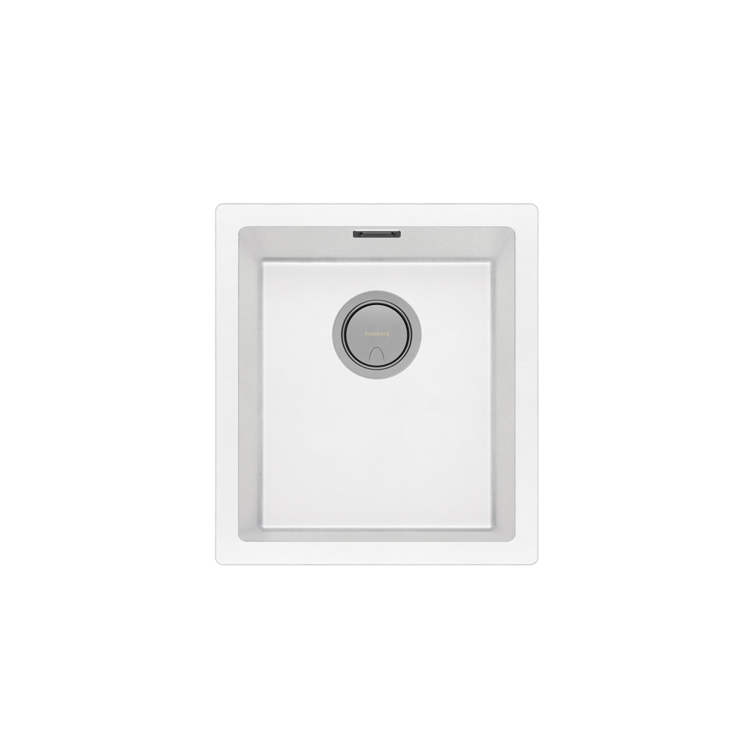 Phoenix Single Bowl 5000 Series Under/Over Sink - Matte White