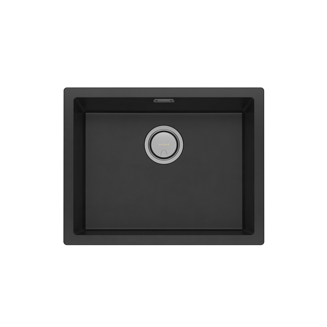 5000 Series Large Single Bowl Phoenix Sink - Matte Black