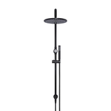 Meir Round Combination Shower Rail 300Mm Rose Single Function Hand Shower - Matte Black