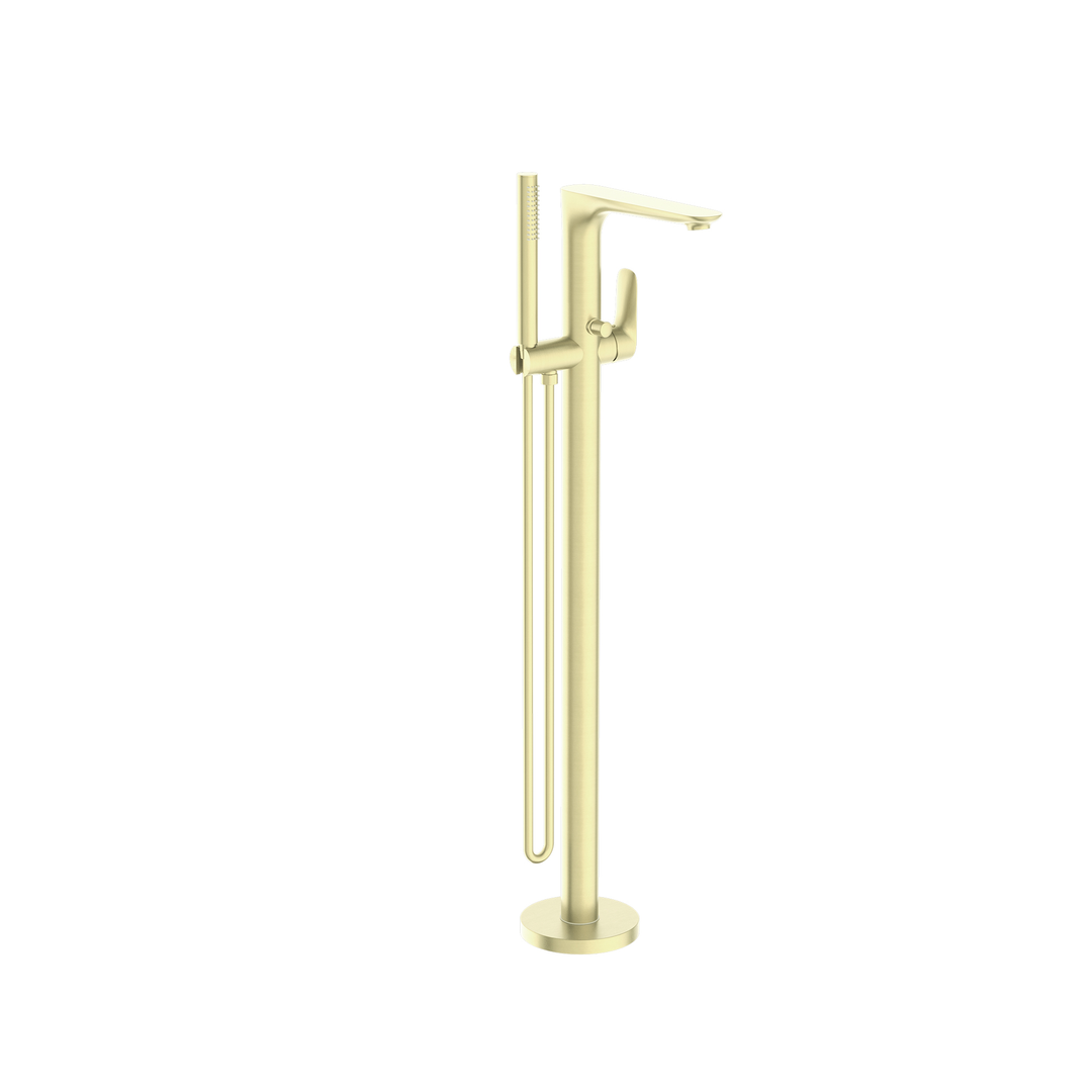 Bianca Floor Standing Bath Nero Mixer - Brushed Gold
