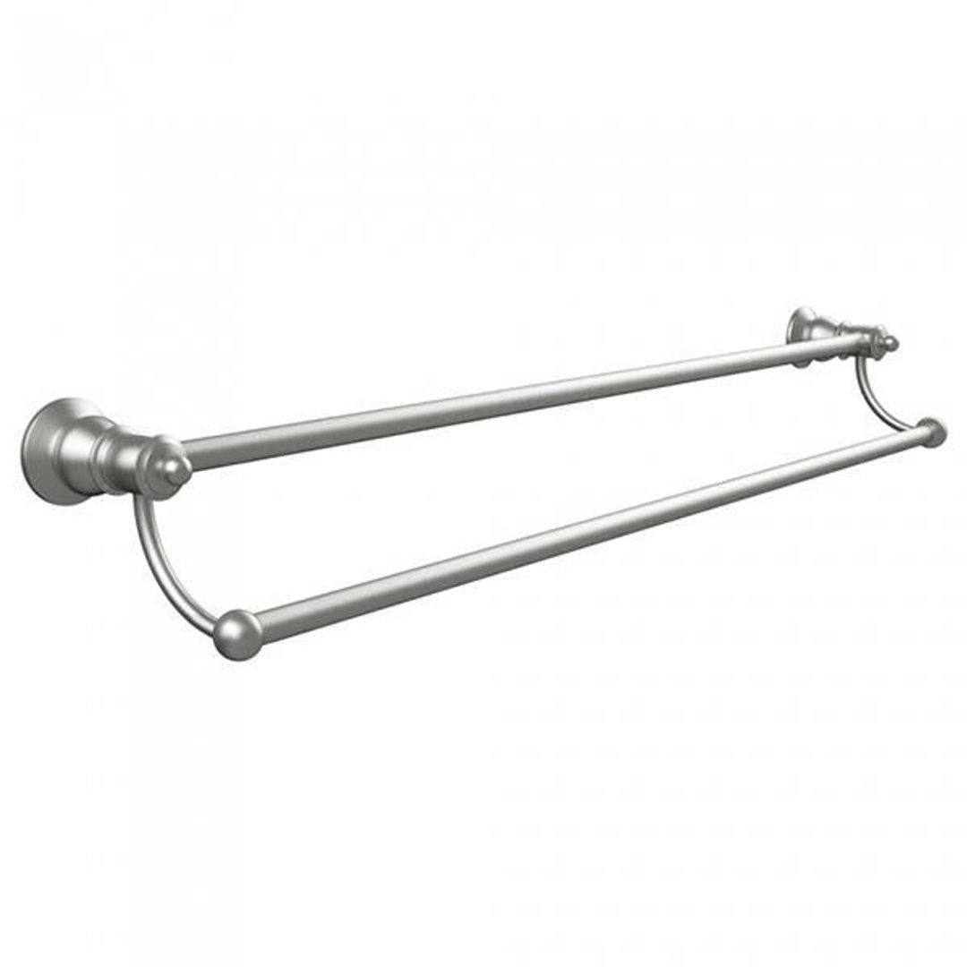 Fienza Lillian Double Towel Rail - Brushed Nickel