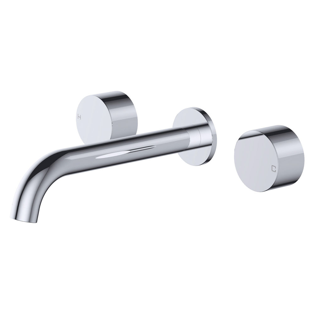 Fienza Kaya Basin/Bath Wall Tap Set - Chrome