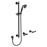 Fienza Lillian Lever Rail Shower Set - Matte Black