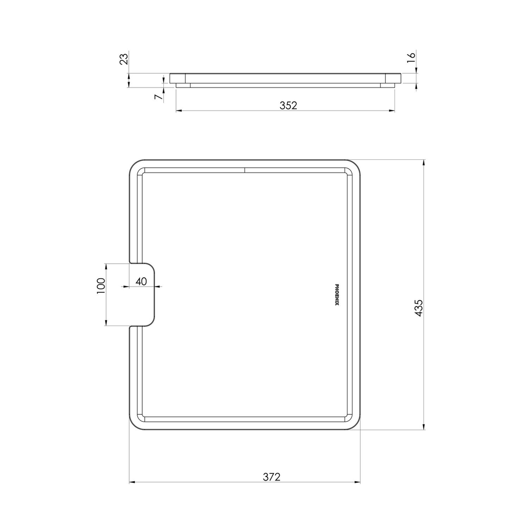 Phoenix Sink Package 1 - Matte Black Sink & Stainless Steel Mixer