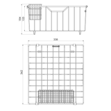 Wire Basket Phoenix - Stainless Steel