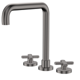 Fienza Kaya Cross Taps Squareline Hob Set - Gunmetal Lf Sus304 & Lf Brass