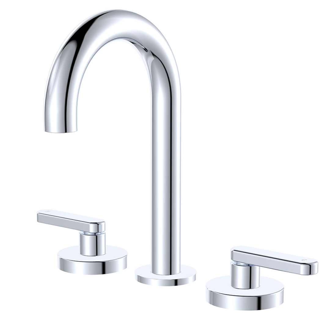Fienza Kaya Lever Taps Round Hob Set - Chrome Lf Sus304 & Lf Brass
