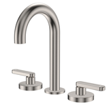Fienza Kaya Lever Taps Round Hob Set - Brushed Nickel Lf Sus304 & Lf Brass