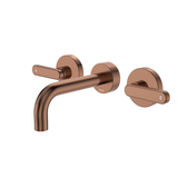 Fienza Kaya Lever Taps Wall Basin /Bath 130Mm Outlet Set - Brushed Copper Lf