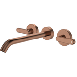 Fienza Kaya Lever Taps Wall Basin /Bath 220Mm Outlet Set - Brushed Copper Lf