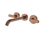 Fienza Kaya Lever Taps Wall Basin /Bath 180Mm Outlet Set - Brushed Copper Lf