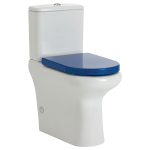 Fienza RAK Compact Back-to-Wall Toilet Suite - Blue Seat