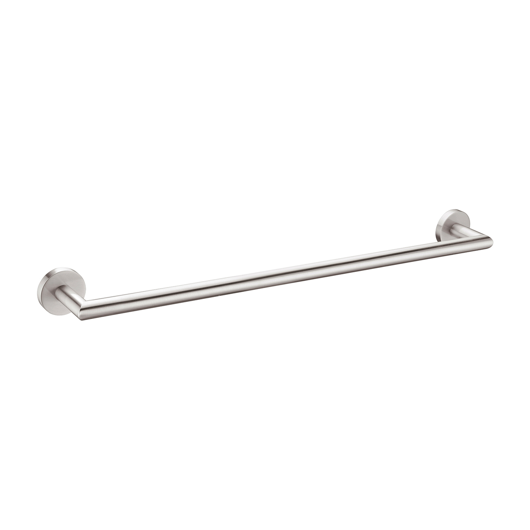 Nero Dolce 700Mm Single Towel Rail - Brushed Nickel