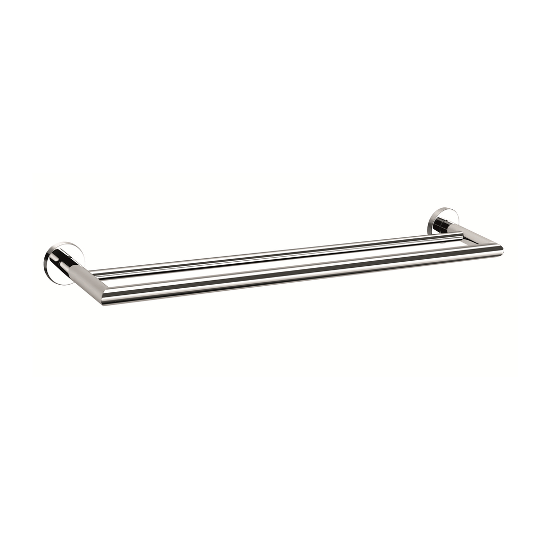 Nero Dolce 700Mm Double Towel Rail - Chrome
