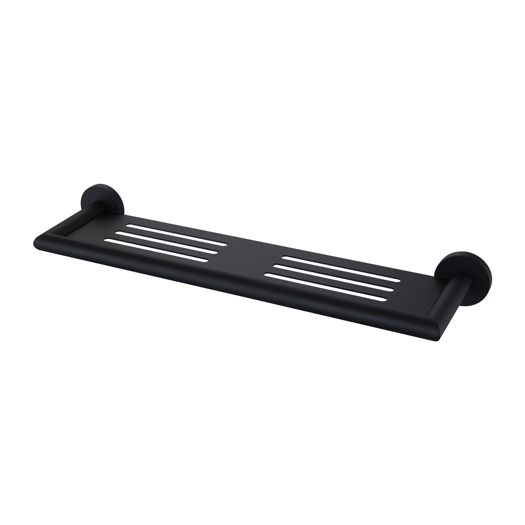 Dolce Nero Metal Shelf Shower - Matt Black