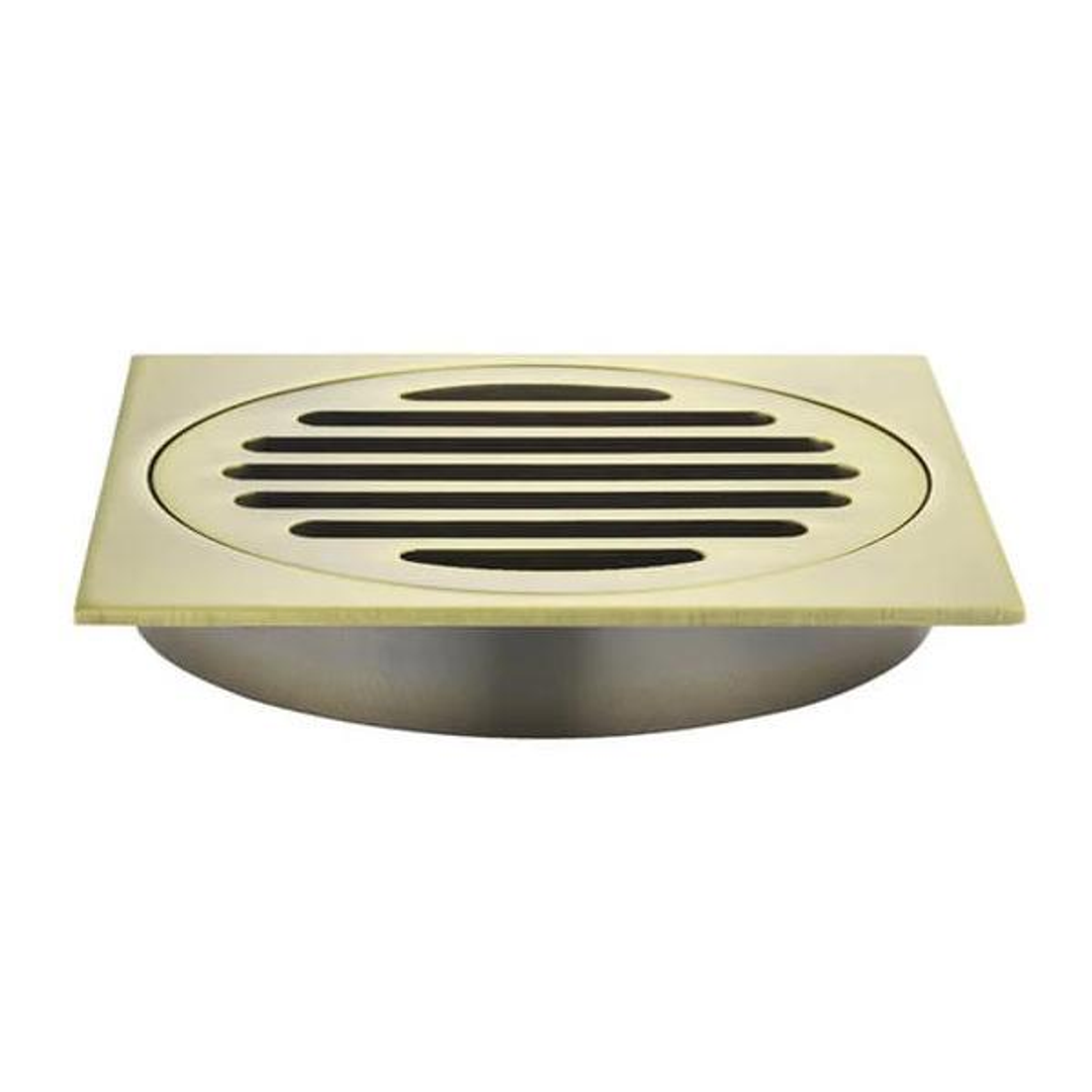 Meir Square Floor Grate Shower Drain 100Mm Outlet - Tiger Bronze