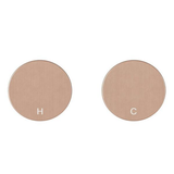 Meir Circular Wall Taps - Champagne