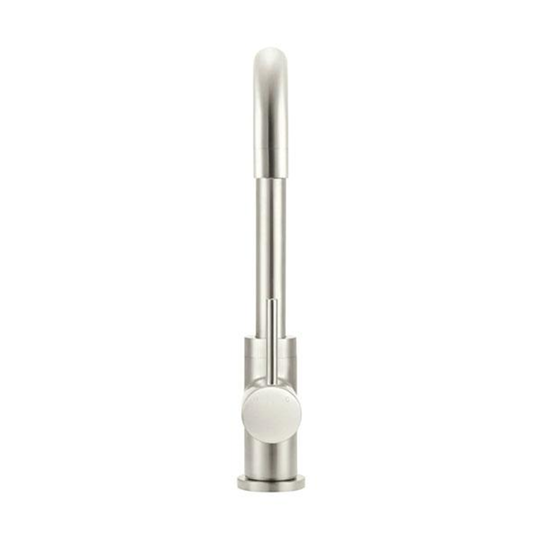 Meir Round Kitchen Mixer Tap - Brushed Nickel