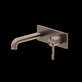 Nero Opal Wall Basin/Bath Mixer - Brushed Bronze