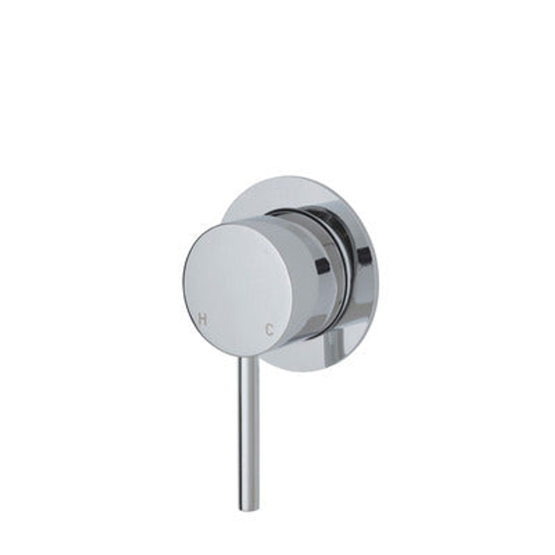 Kaya Wall Fienza Mixer Chrome Small Round Chrome Plate