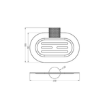Nero Opal Soap Dish Holder - Gunmetal