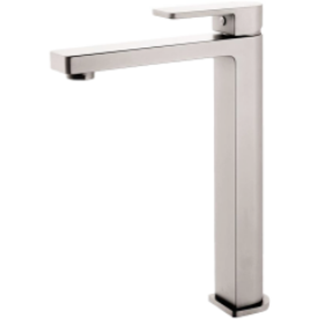 Bella Vista Ikon Flores High Rise Basin Mixer - Brushed Nickel