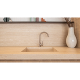 Meir Round Gooseneck Kitchen Mixer Tap - Champagne