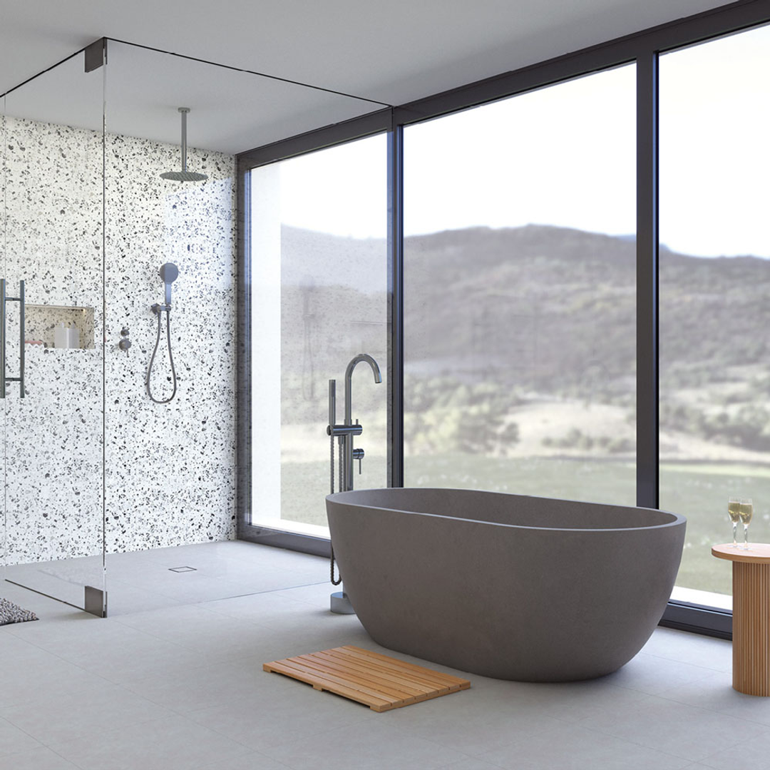 Kaya Round Fienza Shower Head 250mm Brushed Nickel