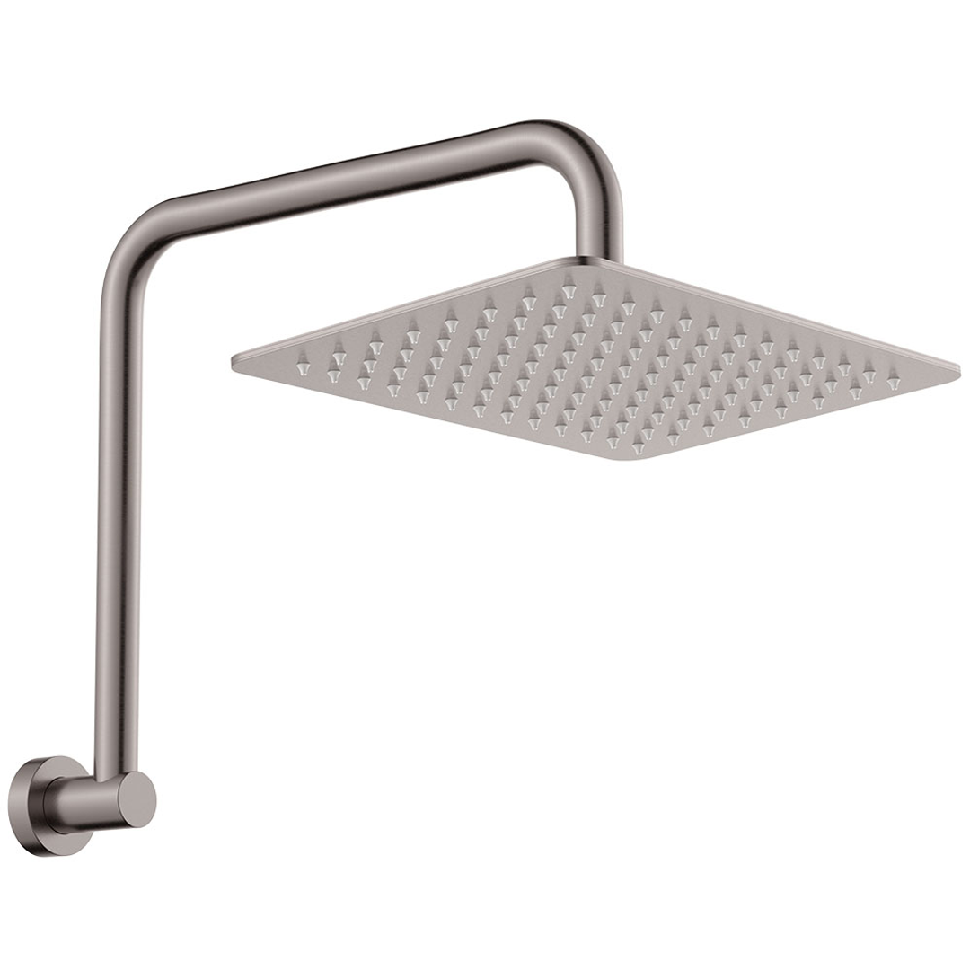 Tono Gooseneck Fienza Shower Arm Set, Gun Metal