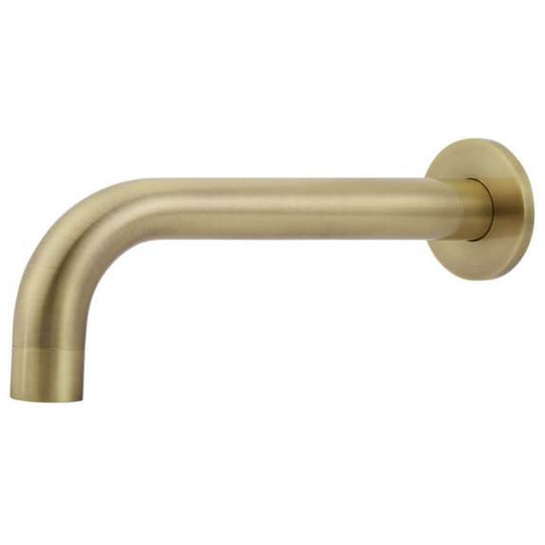 Meir Universal Round Curved Spout - Tiger Bronze