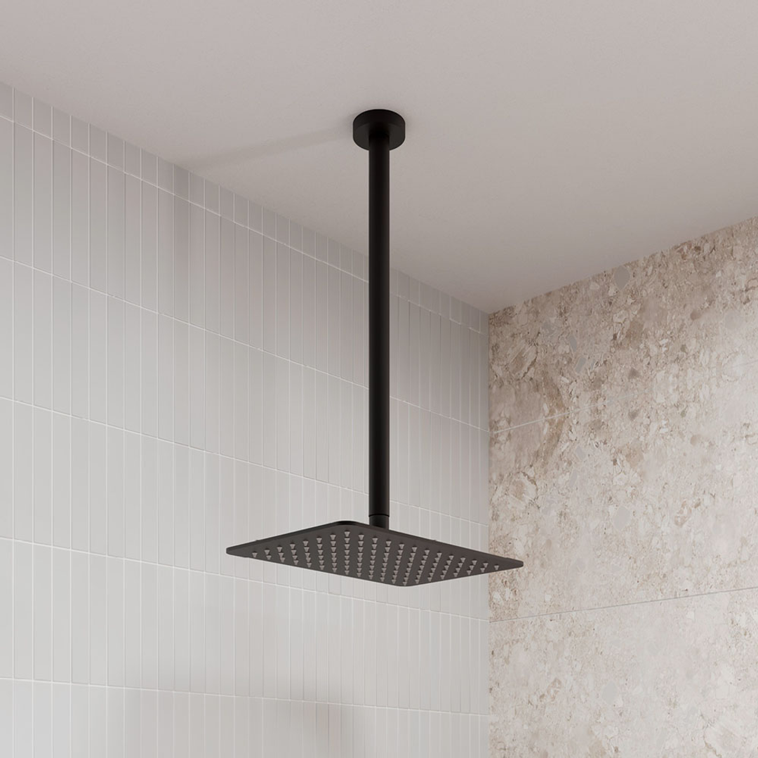 Fienza Black Round Ceiling Dropper 450Mm(Fienza P#:422114C)