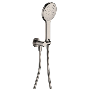 Fienza Kaya Hand Shower Round Plates - Brushed Nickel