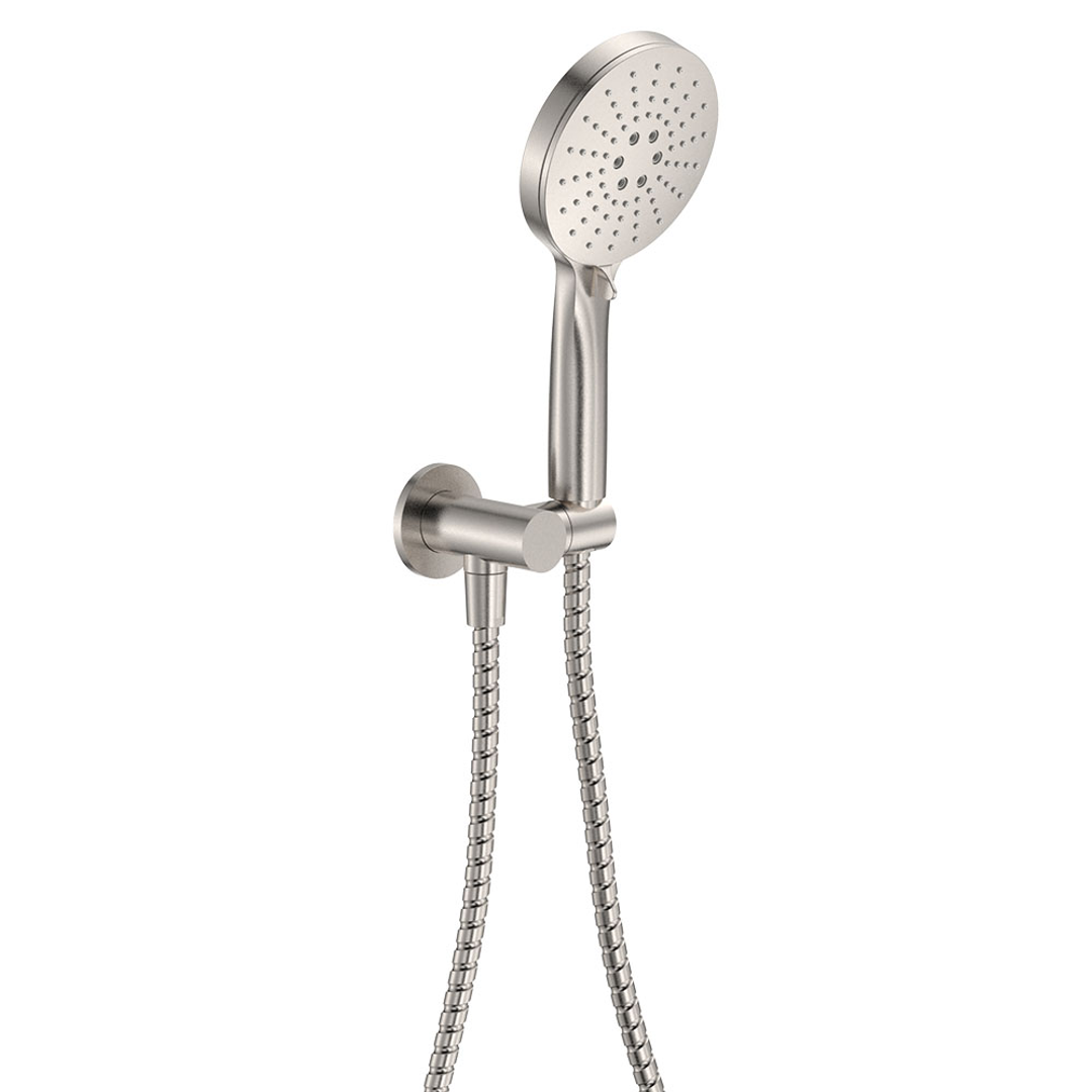 Fienza Empire Slim Hand Shower Round Plate - Brushed Nickel