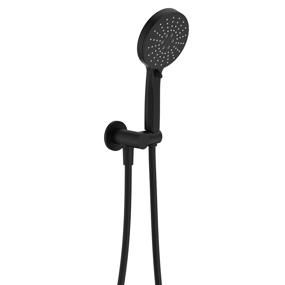 Fienza Empire Slim Hand Shower Round Plate - Matte Black