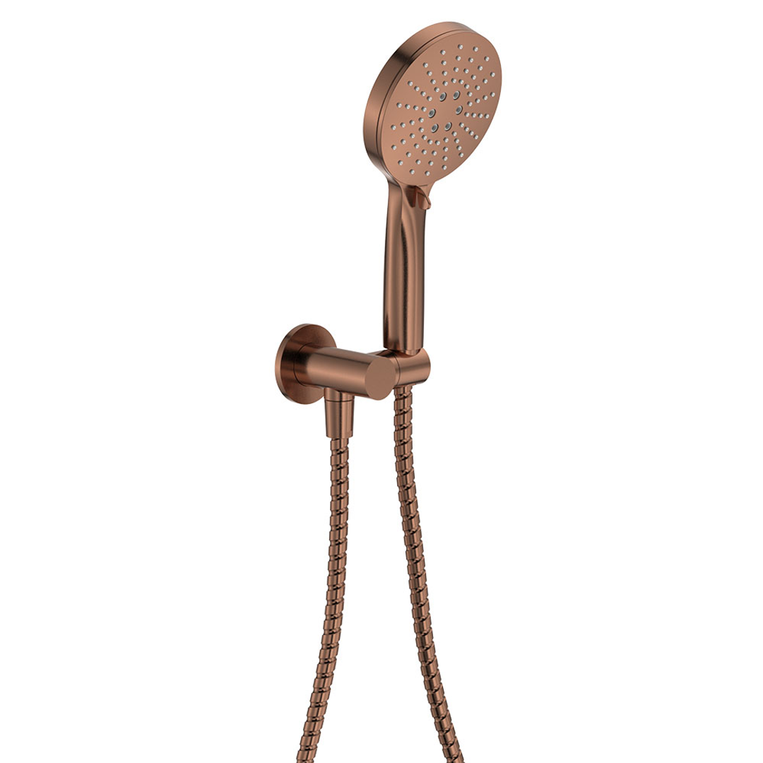 Fienza Empire Slim Hand Shower Round Plate - Brushed Copper