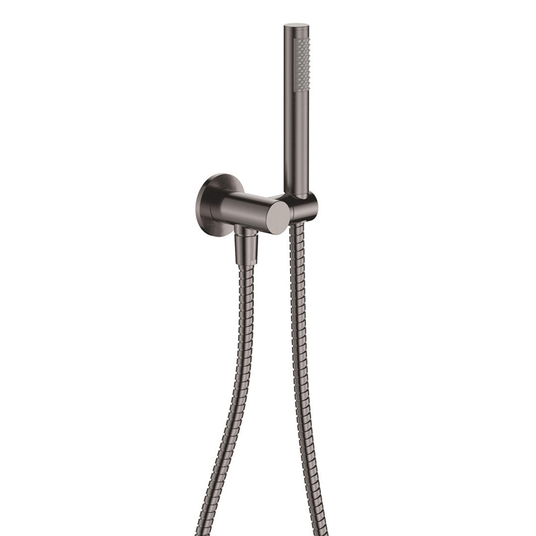 Isabella  Hand Fienza Shower Round Plate Gun Metal
