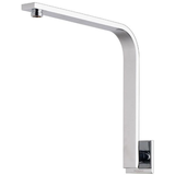 Phoenix Vivid Slimline High-Rise Shower Arm Square Plate - Chrome