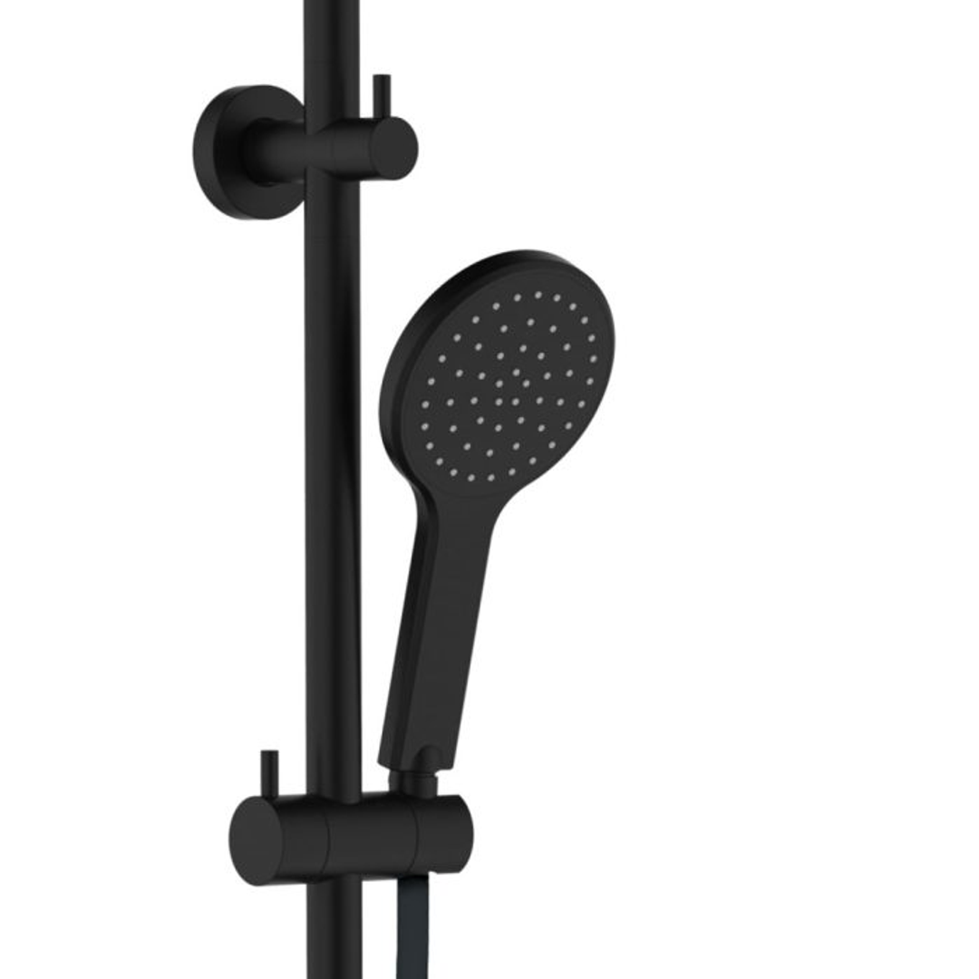 Kaya Twin Rail Fienza Shower - Matte Black