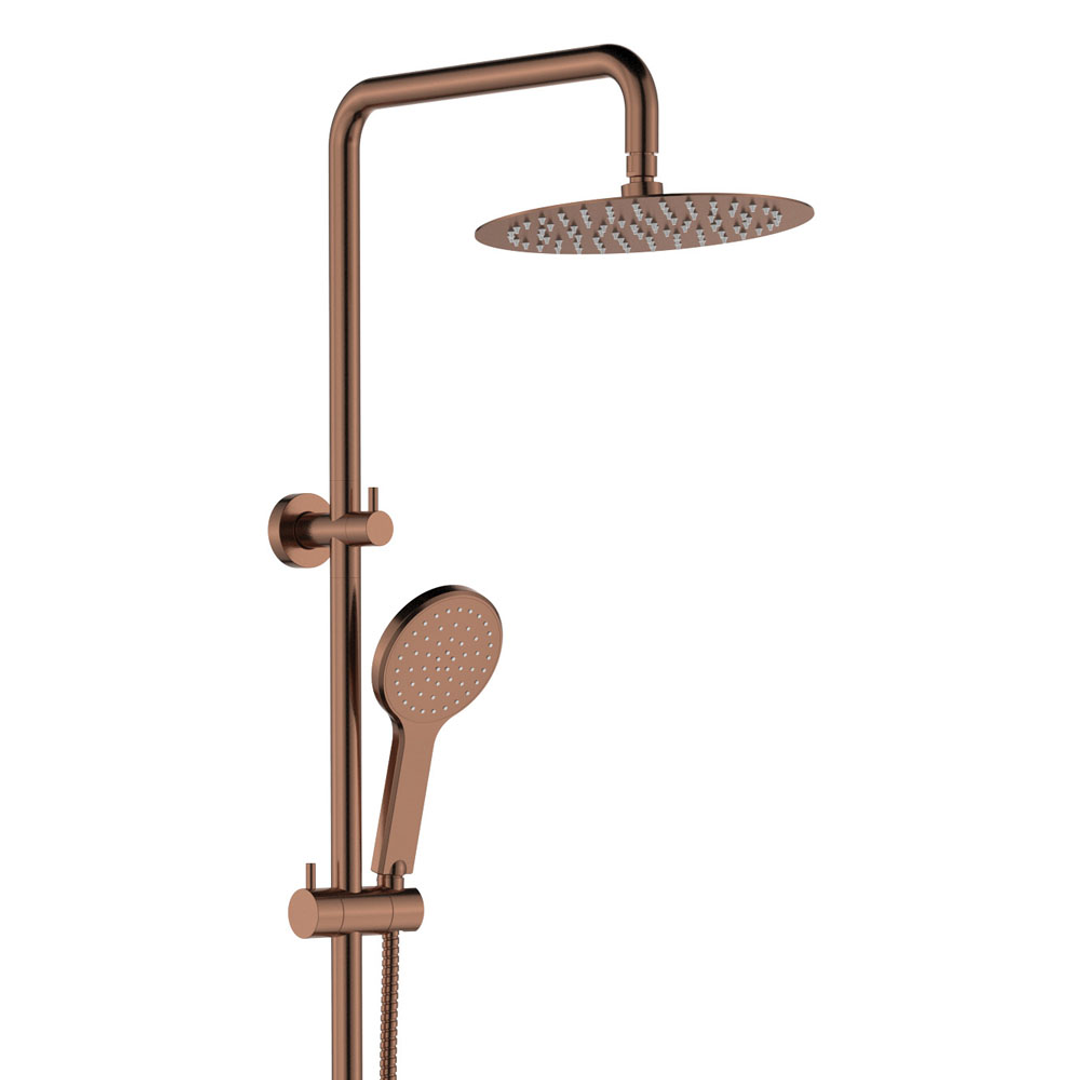 Kaya Twin Fienza Shower - Brushed Copper