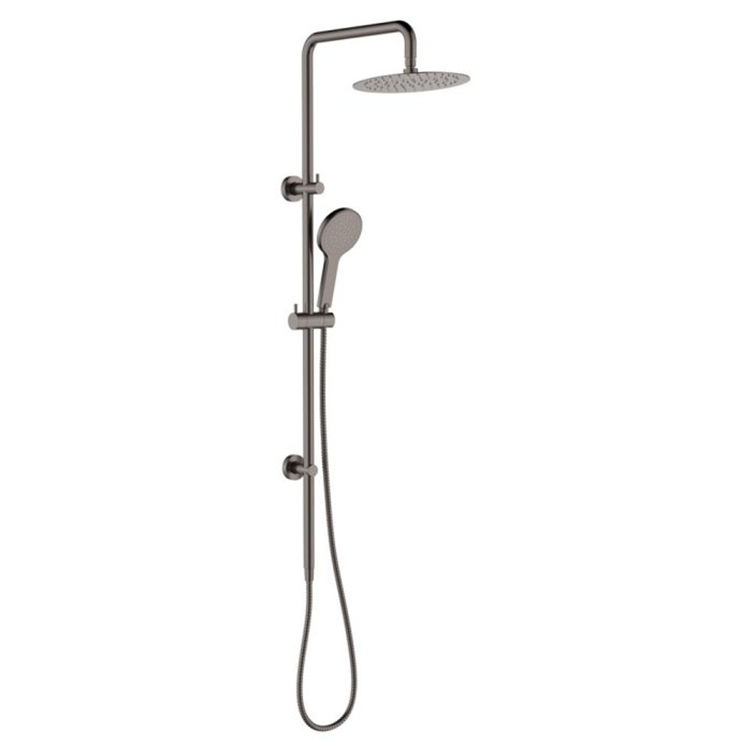 Fienza Kaya Twin Rail Shower - Gunmetal