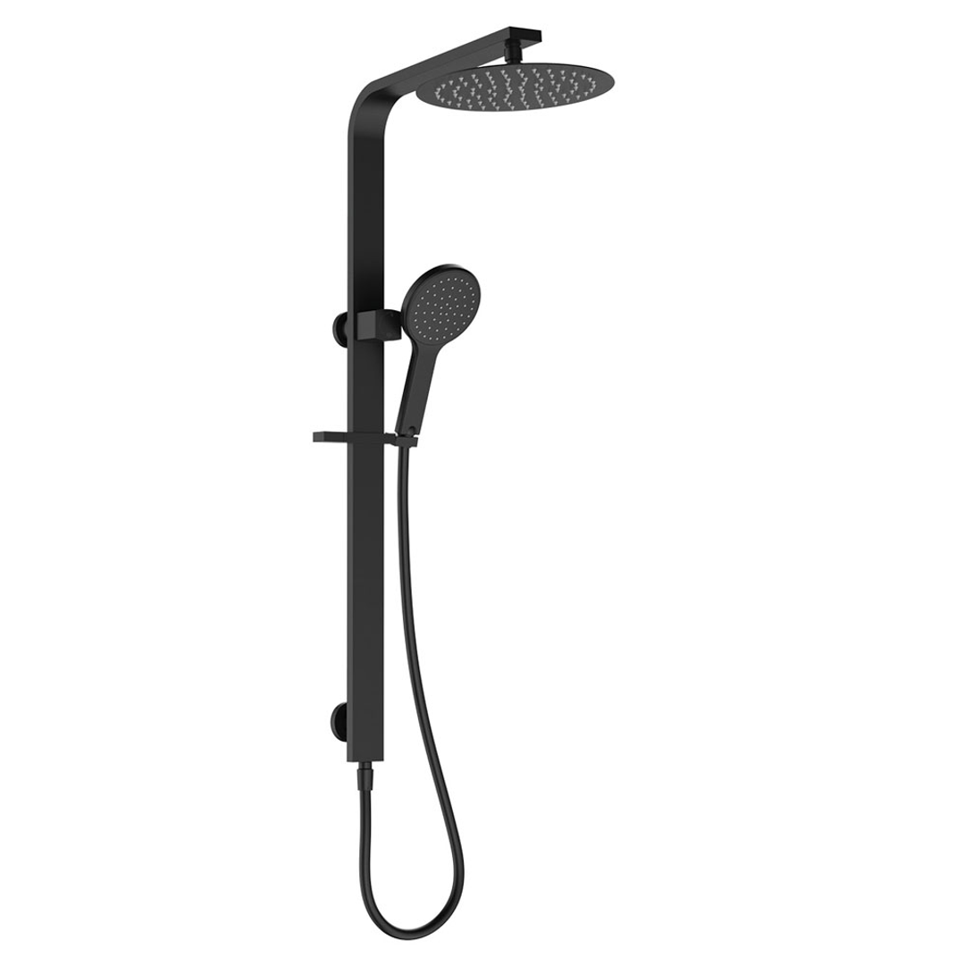 Kaya Deluxe Twin Fienza Shower - Matte Black