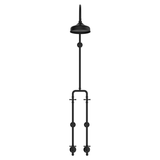 Fienza Lillian Exposed Rail Shower & Bath Set - Matte Black