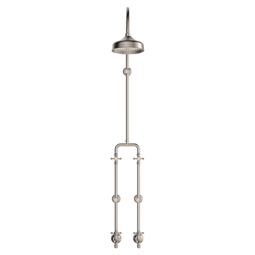 Fienza Lillian Exposed Rail Shower & Bath Set - Brushed Nickel