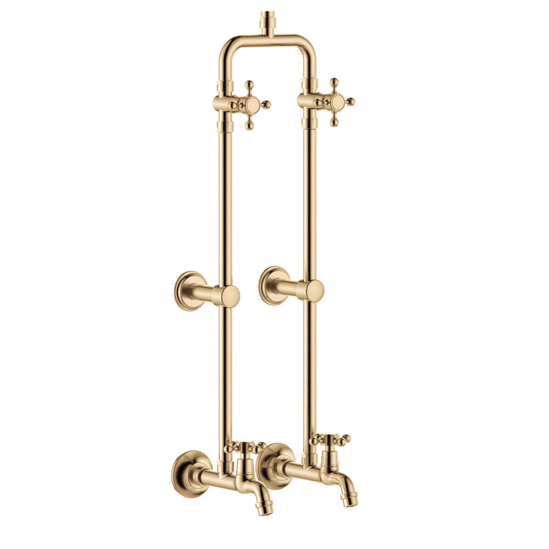 Fienza Lillian Exposed Rail Shower & Bath Set - Urban Brass